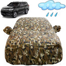 Autofact Xuv 700 Car Cover - FlexGuard - Waterproof Car Body Cover for Mahindra Xuv 700 - With Mirror Pockets, Triple Stitched, Bottom Fully Elastic, Adjustable Belt and Buckle (Camouflage)