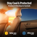 Autofact Vehicle specific Magnetic Car Sunshades for Maruti Baleno (2015-2021) – UV Protection, Heat Reduction, Privacy & Easy Installation (Set of 4 | Front 2 Half-Cut for Side Mirror Visibility, Rear 2 with Zippers)