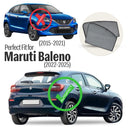 Autofact Vehicle specific Z Black Sunshades for Maruti Baleno (2022-2025) – UV Protection, Privacy & Heat Control (Set of 4)