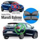 Autofact Vehicle specific Magnetic Car Sunshades for Maruti Baleno (2022–2025) – UV Protection, Heat Reduction, Privacy & Easy Installation (Set of 4 | Front with Zippers)