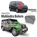 Autofact Vehicle specific Z Black Sunshades for Mahindra Bolero | UV Protection, Privacy & Heat Control (Set of 4)