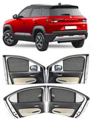 Autofact Vehicle specific Z Black Sunshades for Maruti Vitara Brezza (2023-2025) – UV Protection, Privacy & Heat Control (Set of 4)