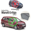 Autofact Vehicle specific Z Black Sunshades for Maruti Ertiga (2019-2025) – UV Protection, Privacy & Heat Control (Set of 4)