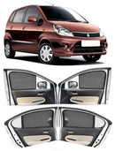 Autofact Vehicle specific Z Black Sunshades for Maruti Estilo – UV Protection, Privacy & Heat Control (Set of 4)