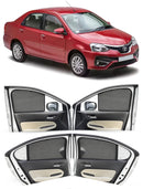Autofact Vehicle specific Z Black Sunshades for Toyota Etios – UV Protection, Privacy & Heat Control (Set of 4)