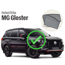 Autofact Vehicle specific Z Black Sunshades for MG Gloster – UV Protection, Privacy & Heat Control (Set of 4)
