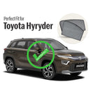 Autofact Vehicle specific Z Black Sunshades for Toyota Hyryder – UV Protection, Privacy & Heat Control (Set of 4)