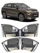 Autofact Vehicle specific Z Black Sunshades for Toyota Hyryder – UV Protection, Privacy & Heat Control (Set of 4)