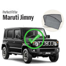 Autofact Vehicle specific Z Black Sunshades for Maruti Jimny – UV Protection, Privacy & Heat Control (Set of 4)
