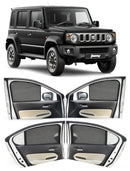 Autofact Vehicle specific Z Black Sunshades for Maruti Jimny – UV Protection, Privacy & Heat Control (Set of 4)