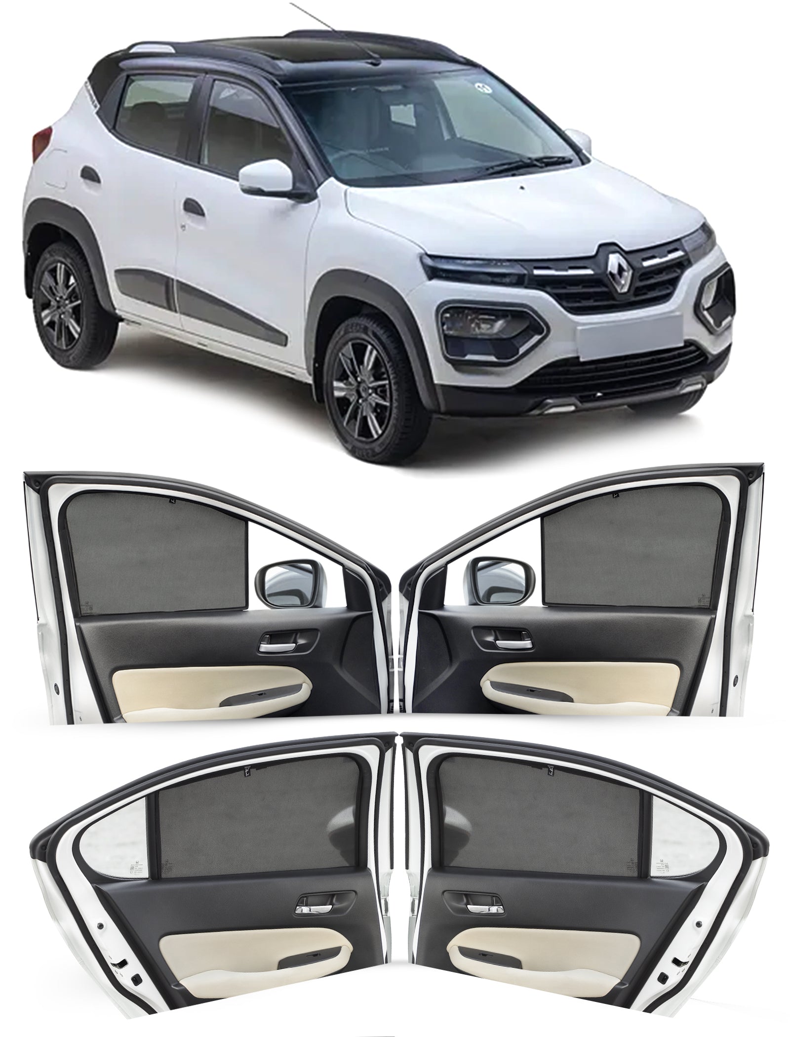 Renault Kwid Car Sunshades