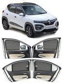 Autofact Vehicle specific Z Black Sunshades for Renault Kwid – UV Protection, Privacy & Heat Control (Set of 4)