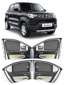Autofact Vehicle specific Z Black Sunshades for Maruti Spresso – UV Protection, Privacy & Heat Control (Set of 4)