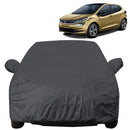 Altroz Car Cover Waterproof full body gray cover with mirror pockets protecting Tata Altroz from rain and dust