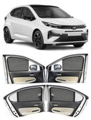 Autofact Vehicle specific Z Black Sunshades for Tata Altroz – UV Protection, Privacy & Heat Control (Set of 4)