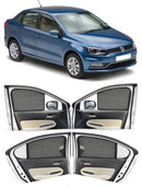 Autofact Vehicle specific Z Black Sunshades for Volkswagen Ameo – UV Protection, Privacy & Heat Control (Set of 4)