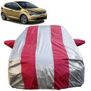 Altroz Car Cover Waterproof silver and red striped full body cover with mirror pockets for Tata Altroz