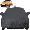 Grand i10 Car Cover Waterproof in black fitted on Hyundai Grand I10 car protecting from weather