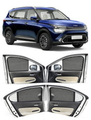 Autofact Vehicle specific Z Black Sunshades for Kia Carens – UV Protection, Privacy & Heat Control (Set of 4)