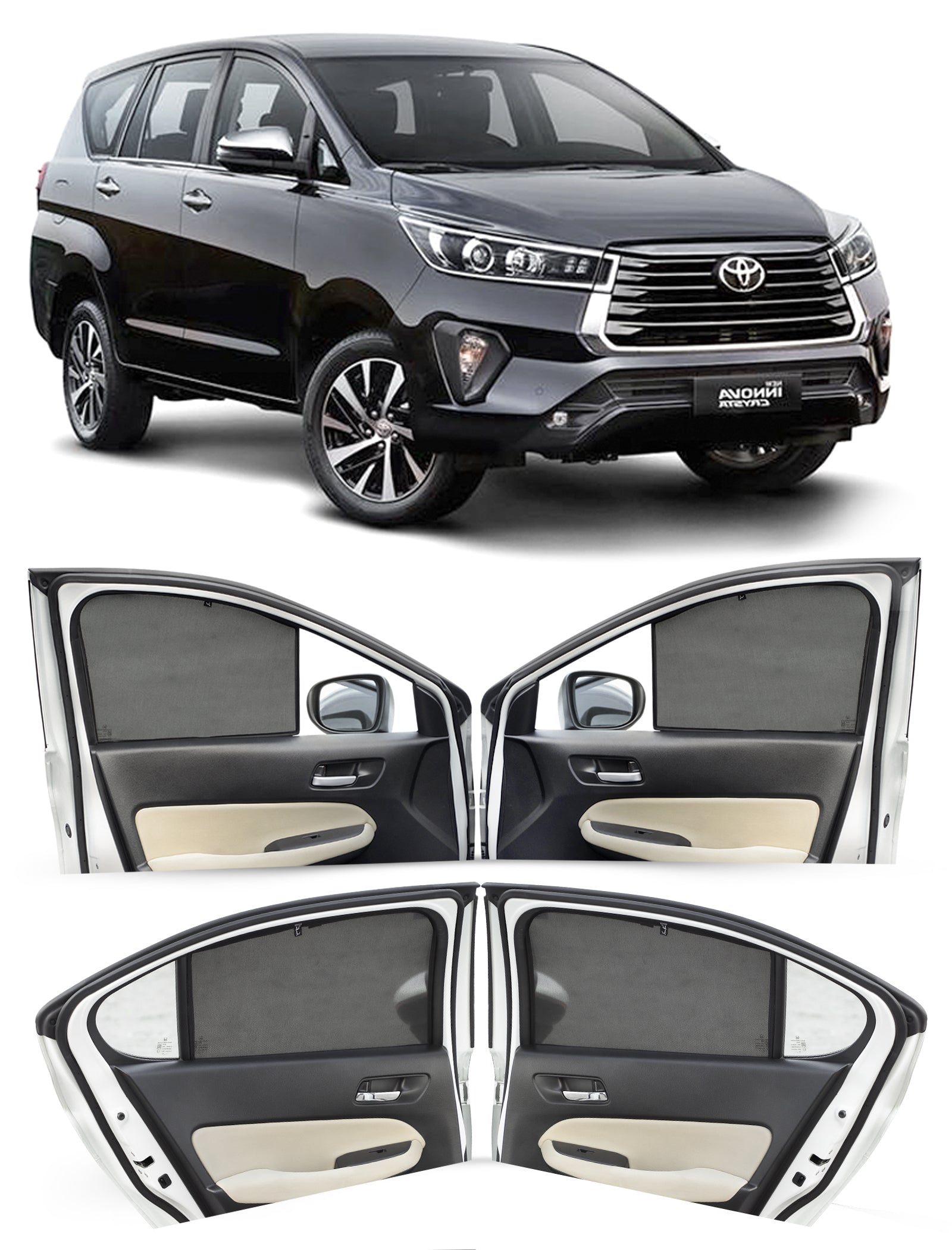 Toyota Innova Crysta Car Sunshades