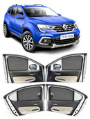 Autofact Vehicle specific Z Black Sunshades for Renault Duster – UV Protection, Privacy & Heat Control (Set of 4)