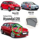 Autofact Vehicle specific Z Black Sunshades for Hyundai Elite i20 (2014-2019) – UV Protection, Privacy & Heat Control (Set of 4)