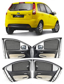 Autofact Vehicle specific Z Black Sunshades for Ford Figo (2008-2014) – UV Protection, Privacy & Heat Control (Set of 4)