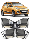 Autofact Vehicle specific Z Black Sunshades for Hyundai Grand i10 (2013-2019) – UV Protection, Privacy & Heat Control (Set of 4)