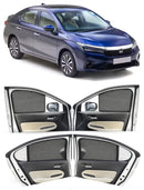 Autofact Vehicle specific Z Black Sunshades for Honda City (2020-2025) – UV Protection, Privacy & Heat Control (Set of 4)