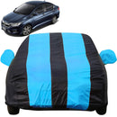 Honda City Idtech Car Cover Waterproof blue and black stripe full car body cover with mirror pockets on Honda City