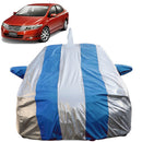 Honda City Ivtech Car Cover Waterproof . Blue and silver striped full car body cover with mirror pockets and antenna slot