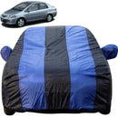 Honda City Zx Car Cover Waterproof blue and black striped full coverage body cover with mirror pockets
