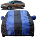Honda New City  Car Cover Waterproof full coverage blue and black striped cover with mirror pockets
