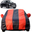 Hyundai Creta Car Cover Waterproof in black and red protecting a parked Hyundai Creta SUV