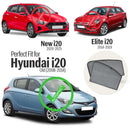 Autofact Vehicle specific Z Black Sunshades for Hyundai i20 (2008-2014) – UV Protection, Privacy & Heat Control (Set of 4)