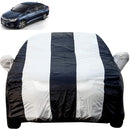 Black and white striped Honda City Idtech full car body cover with mirror pockets City Idtech Car Cover Waterproof