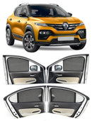 Autofact Vehicle specific Z Black Sunshades for Renault Kiger – UV Protection, Privacy & Heat Control (Set of 4)