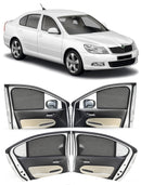 Autofact Vehicle specific Z Black Sunshades for Skoda Laura – UV Protection, Privacy & Heat Control (Set of 4)