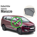 Autofact Vehicle specific Z Black Sunshades for Mahindra Marazzo – UV Protection, Privacy & Heat Control (Set of 4)