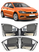 Autofact Vehicle specific Z Black Sunshades for Volkswagen Polo – UV Protection, Privacy & Heat Control (Set of 4)