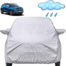 Punch Car Cover Waterproof for Tata Punch protecting car from rain with silver waterproof fabric