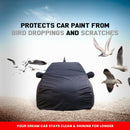 Swift Dzire Car Cover for Maruti Swift Dzire 2012 to 2016 protecting paint from bird droppings and scratches