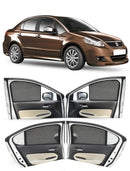 Autofact Vehicle specific Z Black Sunshades for Maruti SX4 – UV Protection, Privacy & Heat Control (Set of 4)