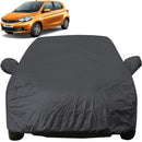 Tiago Car Cover Waterproof full body grey car cover for Tata Tiago with mirror pockets and elastic hem