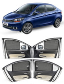 Autofact Vehicle specific Z Black Sunshades for Tata Tigor – UV Protection, Privacy & Heat Control (Set of 4)