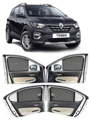 Autofact Vehicle specific Z Black Sunshades for Renault Triber – UV Protection, Privacy & Heat Control (Set of 4)
