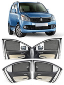 Autofact Vehicle specific Z Black Sunshades for Maruti Wagon R (2010-2018) – UV Protection, Privacy & Heat Control (Set of 4)