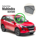 Autofact Vehicle specific Z Black Sunshades for Mahindra XUV 500 – UV Protection, Privacy & Heat Control (Set of 4)