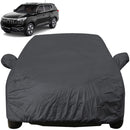 Xuv 700 Car Cover Waterproof grey full body cover fitted on Mahindra Xuv 700 SUV showing mirror pockets