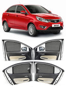 Autofact Vehicle specific Z Black Sunshades for Tata Zest – UV Protection, Privacy & Heat Control (Set of 4)
